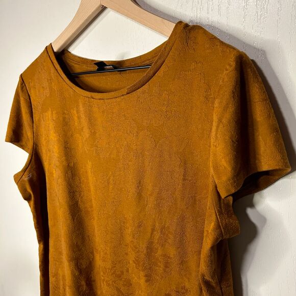 Womens Simply Vera Wang top in a warm, rich mustard Size Large - Picture 6 of 6